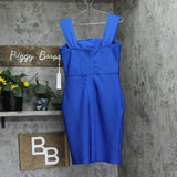 Siena Womens Square-Neck Sleeveless Dress SASR1056 Sapphire Blue 8