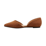 A New Day Womens Julie Ballet Flats with Memory Foam Insole Cognac Brown 6.5M