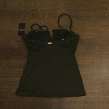 Lauren Ralph Lauren V-Wire Shirred Tankini Swim Top 20401223 Green 6