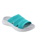 Easy Spirit Womens Deion Round Lightweight Sandals SEDEION2-H Turquoise Blue 6M