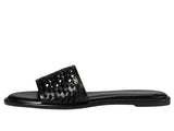 Michael Michael Kors Womens Saylor Perforated Slide Sandals Black 6.5M