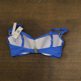 Bleu By Rod Beattie Womens Key Item Shirred Bikini Top Swim Azur Park Blue 38D