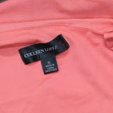 Colleen Lopez Womens Knit Ruffle One Shoulder Blouse Shirt Top Coral Pink XL