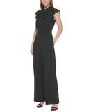 Vince Camuto Women's Tie-Neck Flutter-Sleeve Jumpsuit VC2M3848