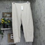 Eileen Fisher Womens Lantern Pants Crepe S5TK-P4839M Wheat Brown XL