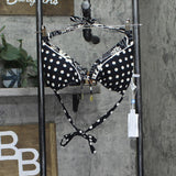 Bleu Rod Beattie Double Trouble Tall Triangle Swim Bikini Top Black / White 14
