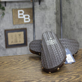Universal Thread Studded Clog Mule Flat with Buckle 94303782 Brown 6.5M