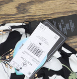 Volcom Womens Bikini Bottoms Cheeky Coverage Swim Midnight Lily Black Multi M