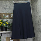 Cece Womens Bias-Cut A Line Side Zip MIDI Skirt 7054423 Night Shade Blue S