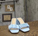 On 34th Womens Salliee Sandals Block Heel 10020662800 Blue 8.5M