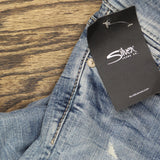 Silver Jeans Co. Mid Rise Curvy Fit Capri Jeans Luxe Stretch Indigo Blue 25x23