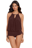 Magicsuit Womens Marley Shanice Underwire One Piece Swimsuit Chestnut Brown 14