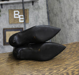 On 34th Womens Aatira Tulip Booties 10019682200 Black Smooth 6.5M