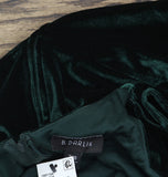 B. Darlin Juniors Sleeveless Velvet A-Line Dress 196Y104 Hunter Green 7/8