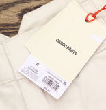 Woolrich X TGT Mid-Rise Barrel Leg Cargo Denim Pants Jeans Cream Off White 8