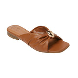 A New Day Womens Thea Sandals Embellished Faux Leather Open Toe Tan Brown 7M