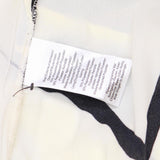 DKNY Womens Long Sleeve Pearl Trim Blouse UI2TYI48 Eggnog / Black XL