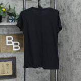 Next Level Womens Graphic Licensed & Unbothered T-shirt Tee Black XL