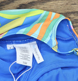 Bleu Rod Beattie Side Scoop Neck Tankini Swim Top On the Bright Print Blue 6