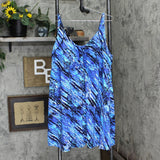 Swimsuits for All Womens Plus Size One Piece Dress Swimsuit Blue / Black 28