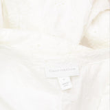 Charter Club Women's Cotton Eyelet Flounce Wrap Dress 100093988MS White 8