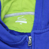 Nike Kids Boys Full Zip Hooded Sweatshirt Jacket Royal Blue / Green 4T