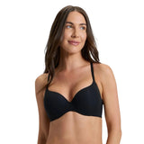 Auden Womens Luxe Stretch Comfort Wire Demi Bra 94266631 Black 32A