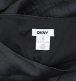DKNY Satin Colorblocked Slip V Neck Midi Dress Black / Cloud / Eggshell 16