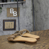 A New Day Womens Iliana Slide Sandals 87466821 Gold Yellow 6.5M