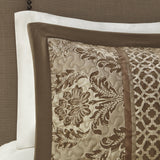 Madison Park Reversible Quilted 3-Piece Bedspread Set Brown / Gold Queen