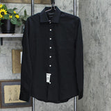 Private Label Men's Solid Slim Fit Dress Shirt 175591 Black 15 1/2 34/35