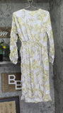 Tinsel Snake Print Midi Wrap Dress MYPD017541 Purple Brown Multi PL
