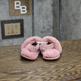Cat & Jack Toddler Girls Fuzzy Strap Back Slips 166cdaa275adfe Pink M