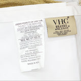 VHC Brands Burlap Ruffled King Bed Skirt 29598 Beige Brown King