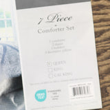 Madison Park Vienna Sateen Cotton 7-Piece Comforter Set Vienna Grey Queen