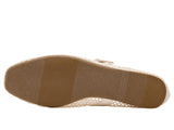 DV Dolce Vita Womens Woven Mulaney Strap Ballet Flat Ivory Off White 8.5M