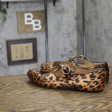 A New Day Tasmin Velvet Flats Leopard 94568230 Leopard Brown 8.5M