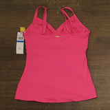 Anne Cole Womens Surplice Underwire Tankini Swim Top Glow Pink 32DD / 34D