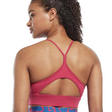 Reebok Womens Padded Workout Ready Sports Bra HI6919 Pink / White 2XL