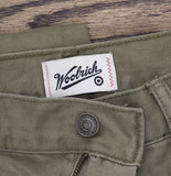 Woolrich X TGT Mid-Rise Straight Fit Cargo Pants Twill Jeans Olive Green 34x32
