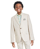 B By Brooks Brothers Big Boys Classic Fit Linen Suit Jacket Coat Khaki Brown 18R
