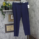 A New Day Womens High-Rise Skinny Ankle Pull-on Pants 93011556 Navy Blue 14