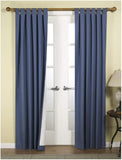 Commonwealth Set of 2 Weathermate Insulated Curtain Panels Blue 40 in. x 84 in.