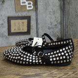 A New Day Womens Issa Rhinestone Mary Jane Ballet Flats 90870756 Black 8M