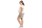 Black Tape Plus Size Printed Cotton Flutter-Sleeve Top Garden Way Off white 2X