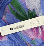 Aqua Womens Woven Floral Boarder Maxi Dress IDO14640 Blue / Purple Multi XS