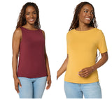 Me By Jennie Garth Womens Short Sleeve Knit Shirt A704295 Okra Yellow S