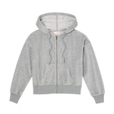 Universal Thread Womens Leisure Studio Velour Hoodie Sweatshirt 92090310 Gray XL