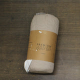 Noble Linens 3-Piece Set with Floral Stitching Latte Brown King / Cal King