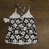 Leilani Byron Bay Racerback Tankini Swim Top N720263 Black / White 6